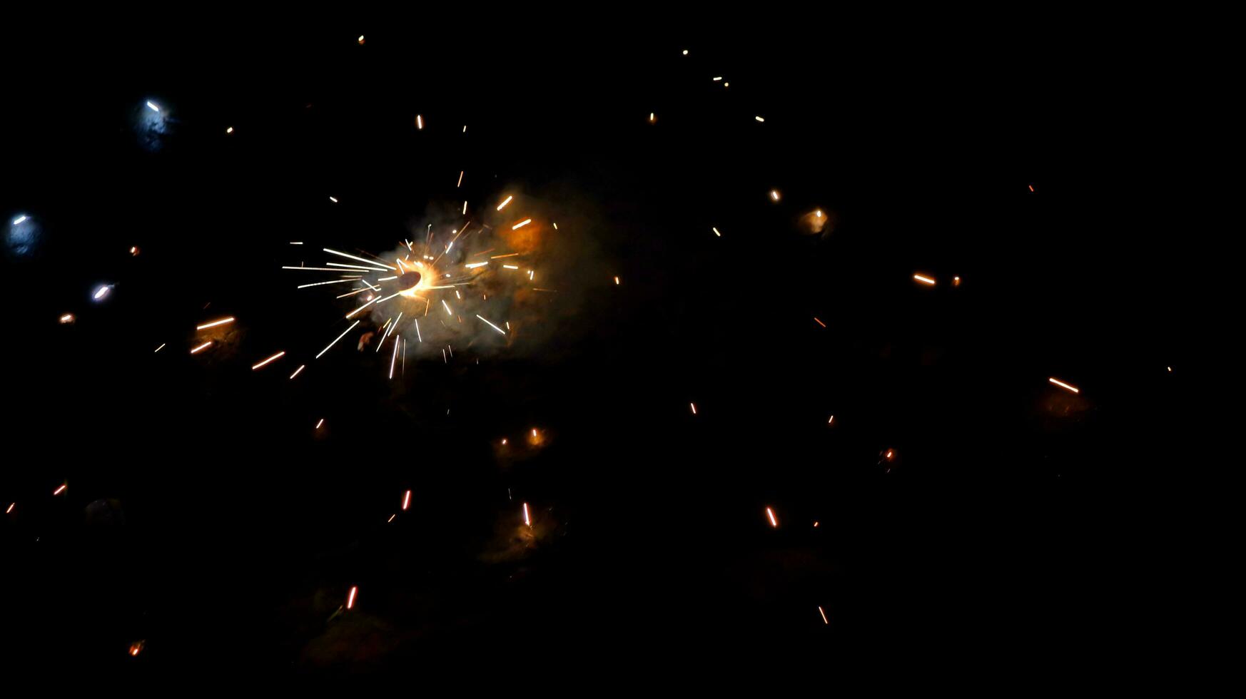fireworks on a black background photo