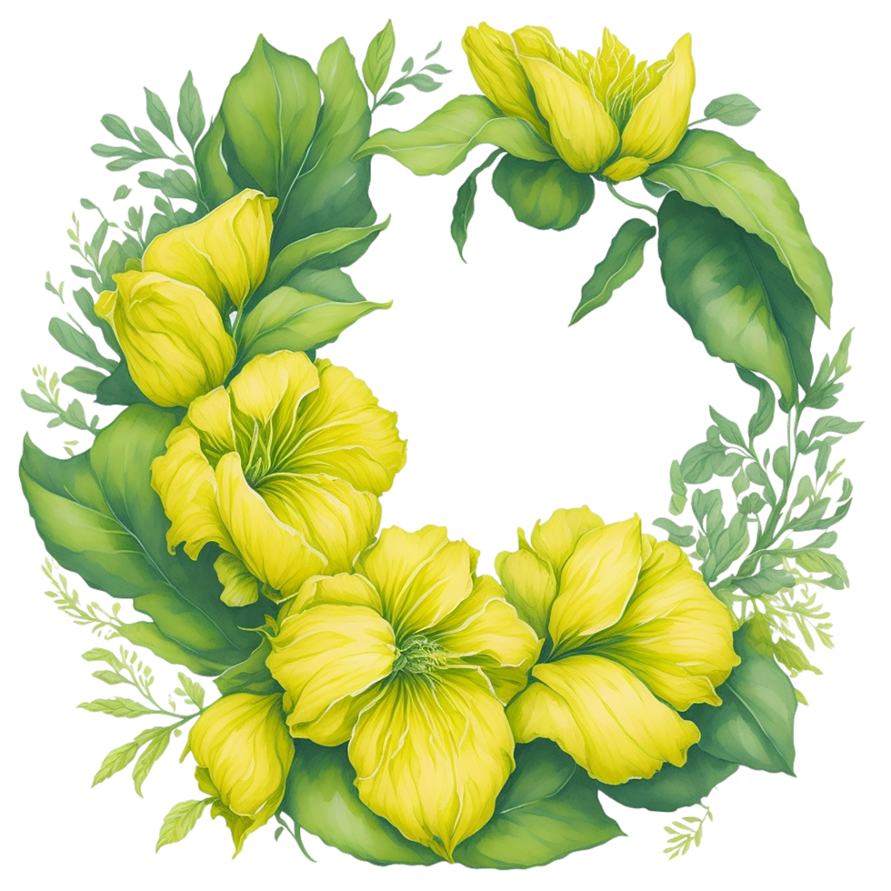 Watercolor Flower, Ai Generated png