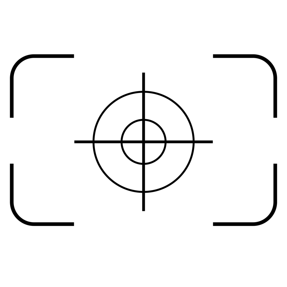 Camera Viewfinder on a Transparent Background png