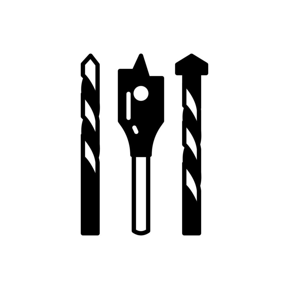 Drill Bits icon in vector. Logotype vector