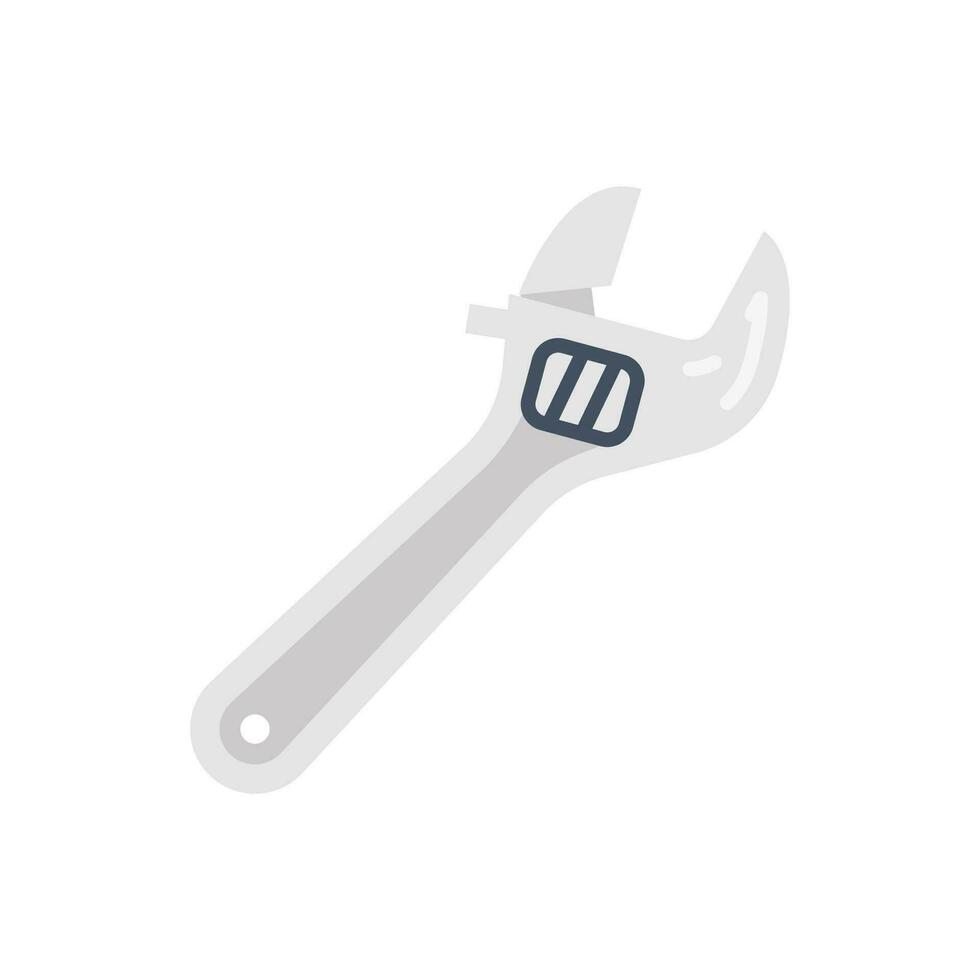 ajustable llave inglesa icono en vector. logotipo vector