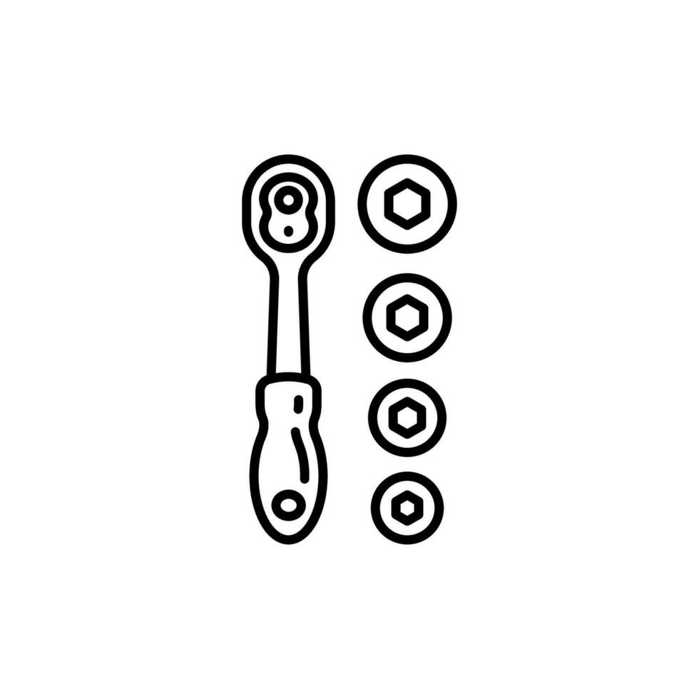 Socket Set icon in vector. Logotype vector