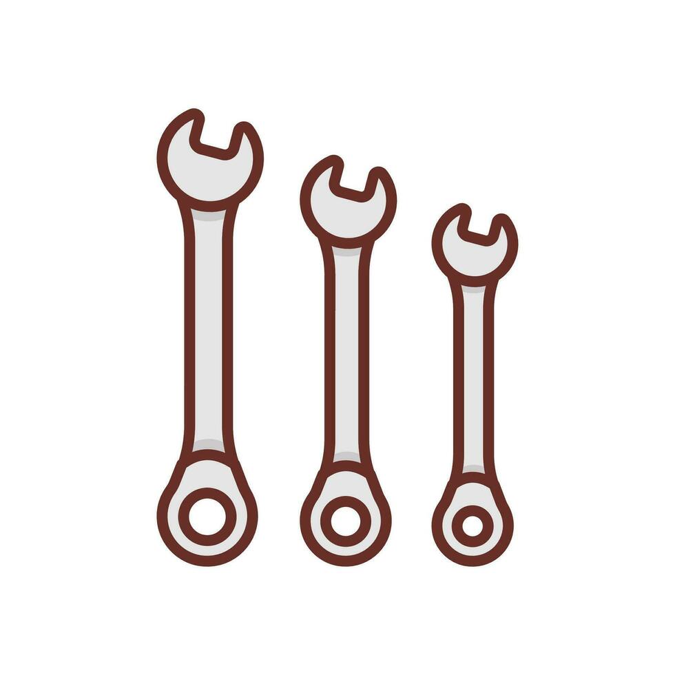 Ratcheting Wrenches icon in vector. Logotype vector