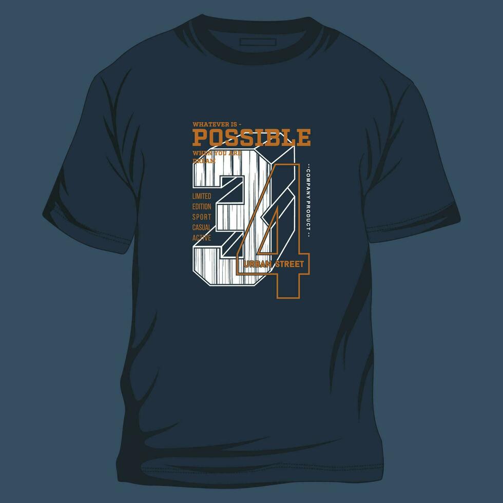 possible lettering typography vector, abstract graphic, illustration, for print t shirt vector