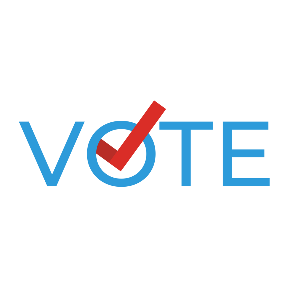 votar logo en un transparente antecedentes png