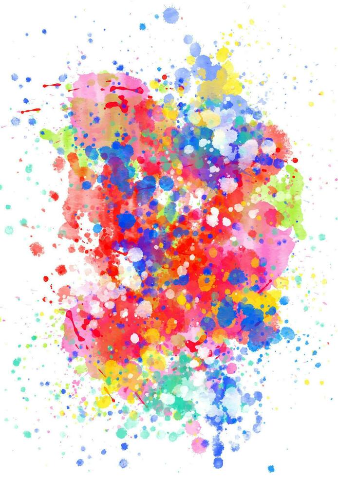 grunge style colourful watercolour splatter background vector