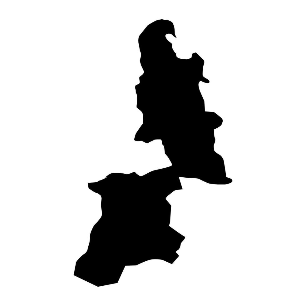 Al Buraimi Governorate map, administrative division of Oman. Vector illustration.