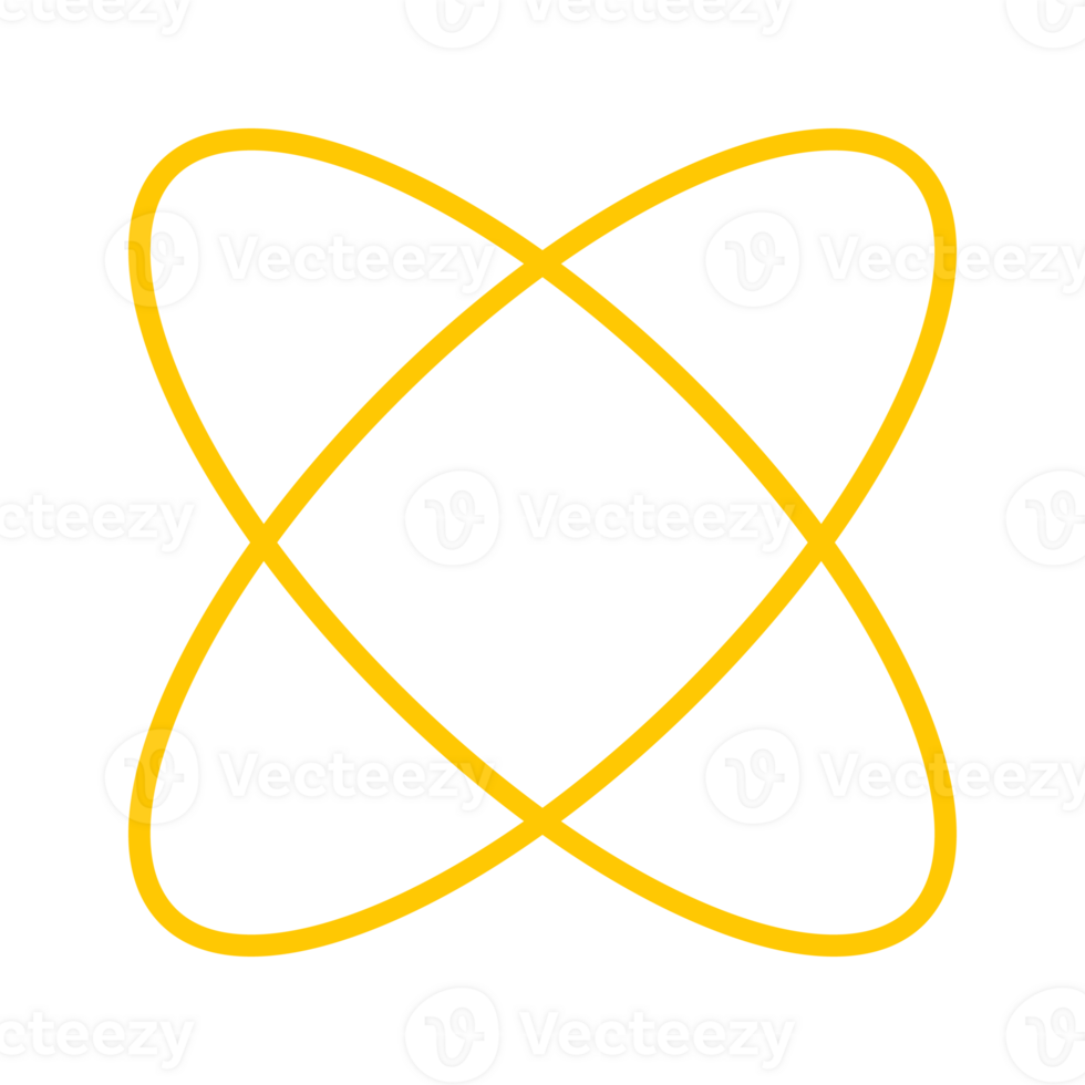 Oval Intersection Line 50 Geometric Brutalist Shape Set Fill Style png