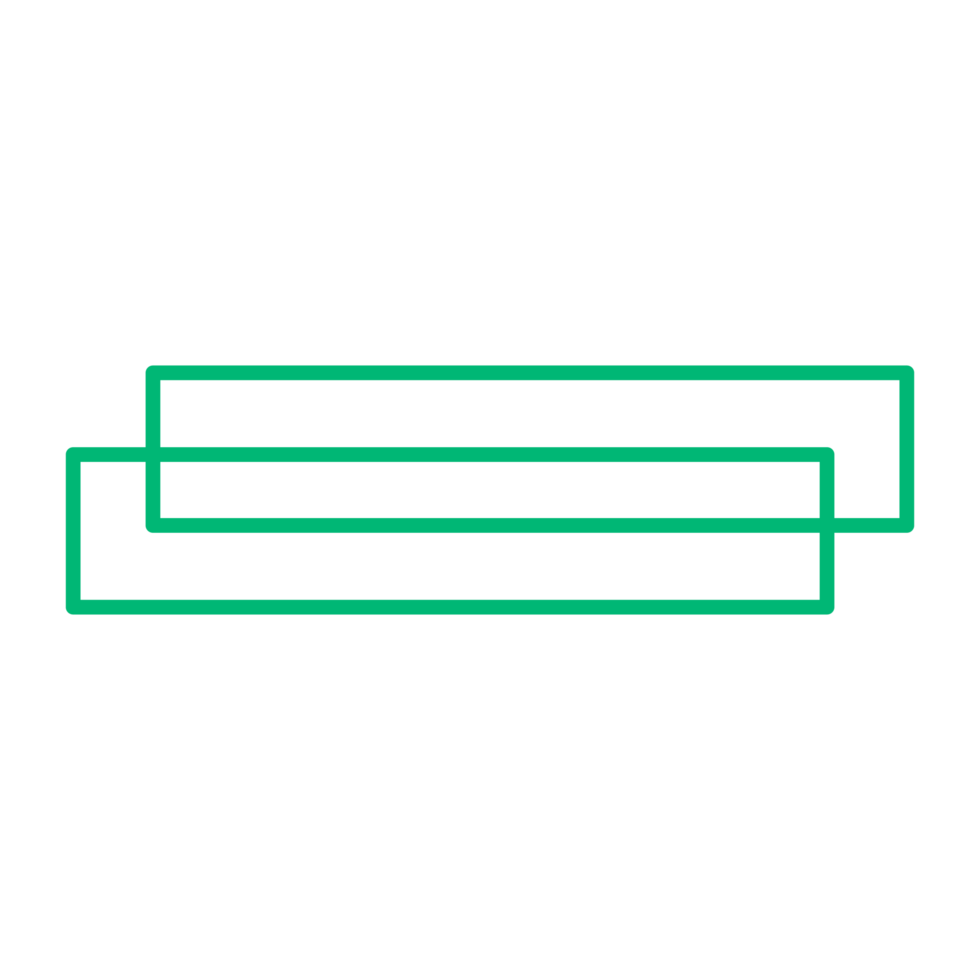 Rectangle Intersection 50 Geometric Brutalist Shape Set Fill Style png