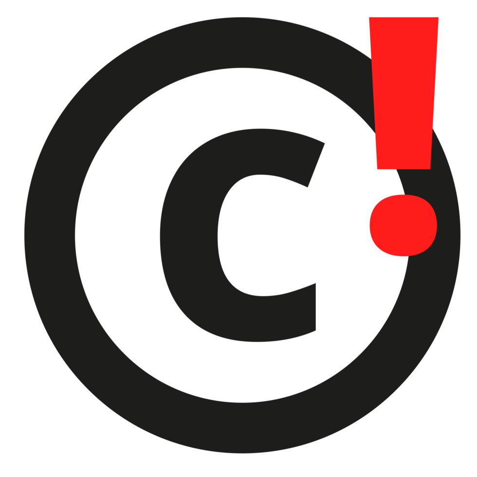 Creative Commons license on a Transparent Background png