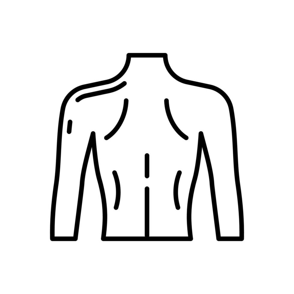 Back Body icon in vector. Illustration vector