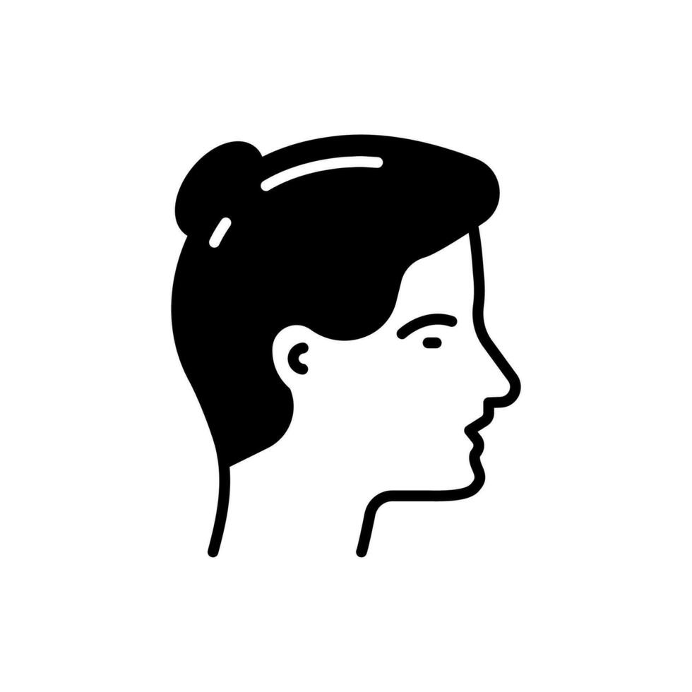 Head icon in vector. Illustration vector