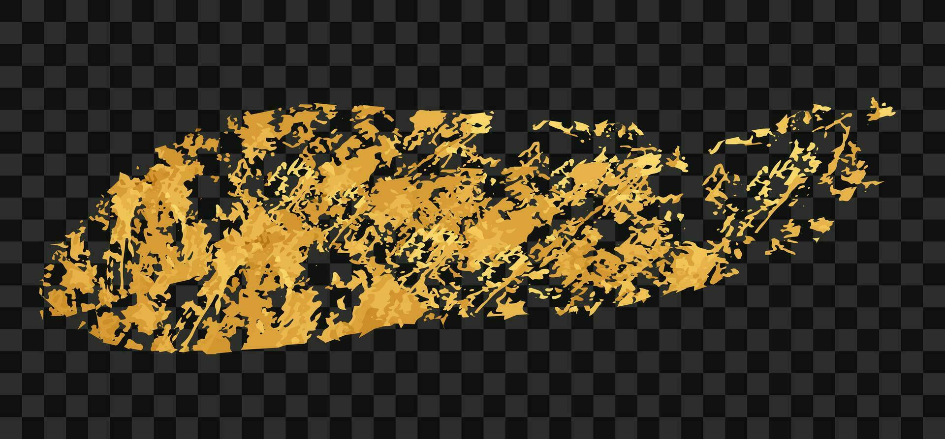 Golden texture. Brush stroke gold. Stroke for design vector