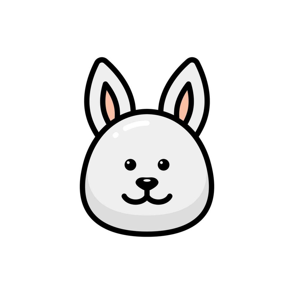 Simple Rabbit lineal color icon. The icon can be used for websites, print templates, presentation templates, illustrations, etc vector