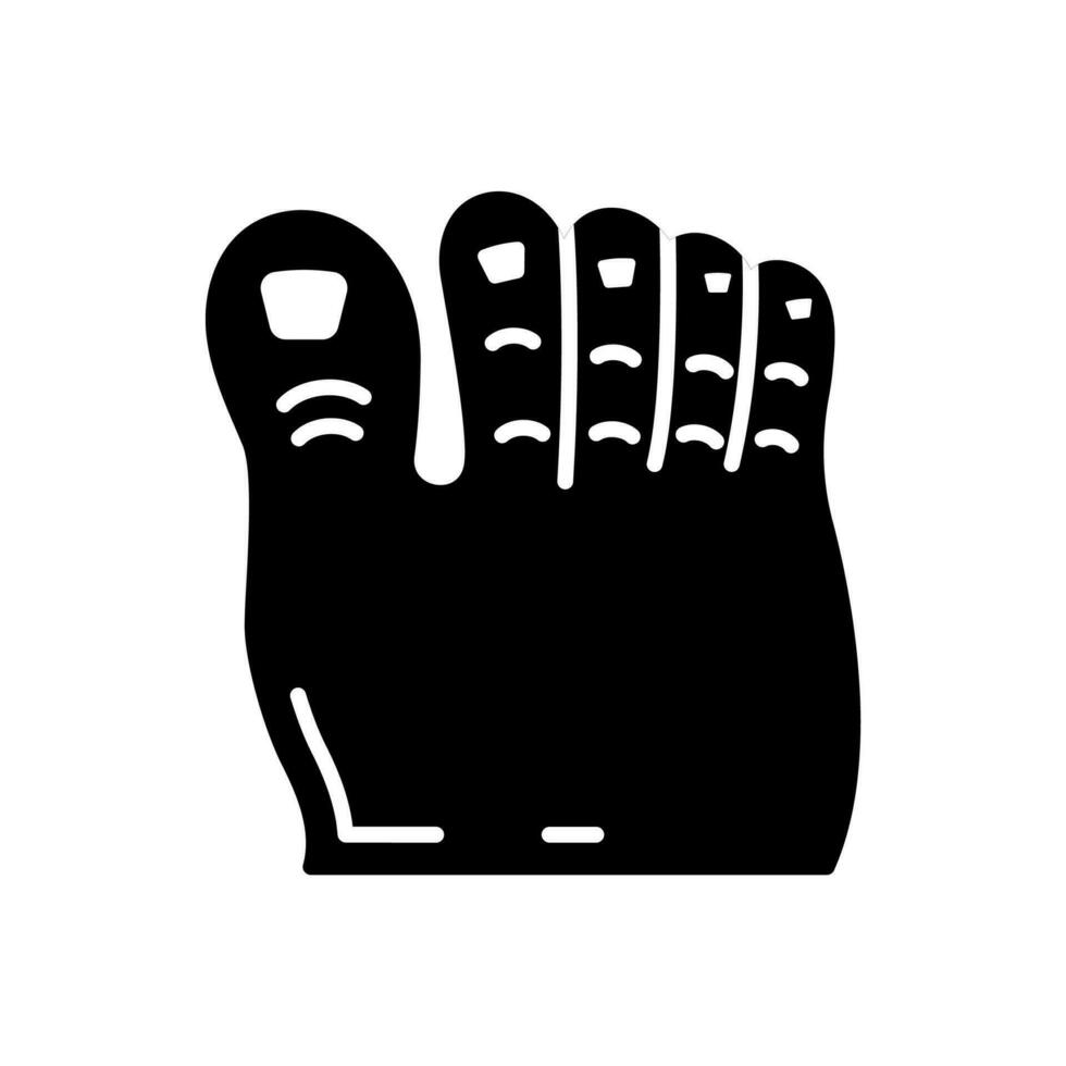 Toe icon in vector. Illustration vector