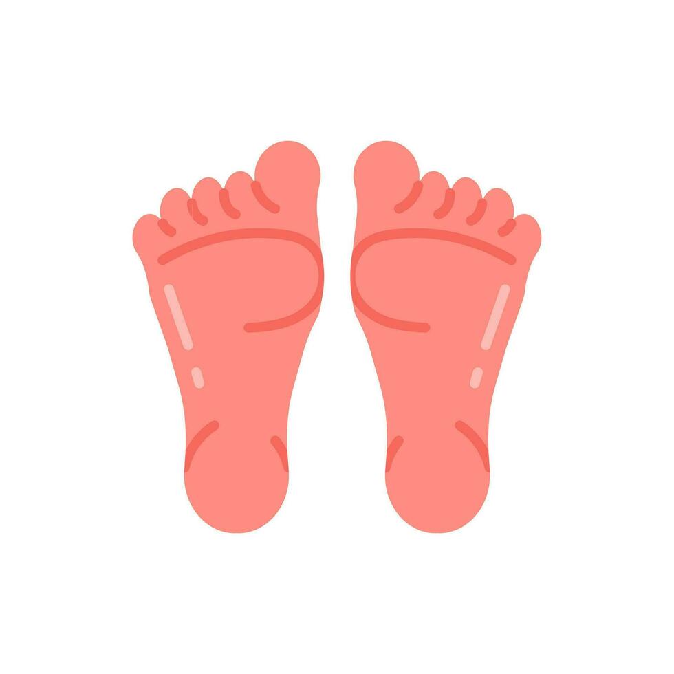 Feet icon in vector. Illustration vector