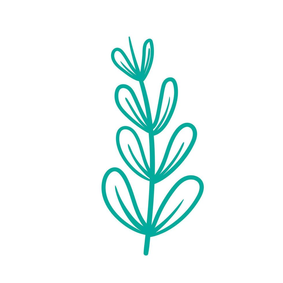 Leaf of floral Leaves spring for beauty branding Trendy outline symbols for mobile apps and website design. Premium pack of icons in trendy line style. vector