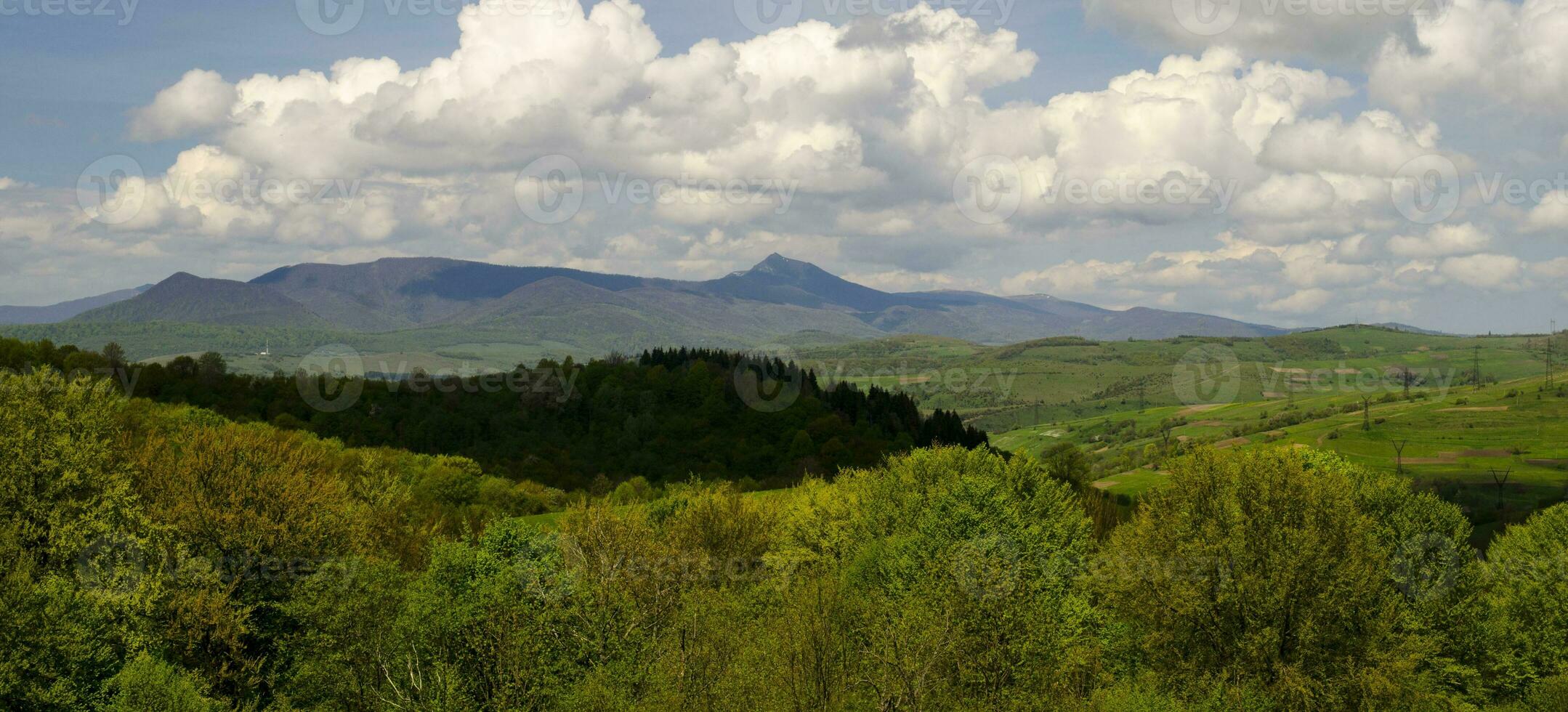 montaña rango panorama foto