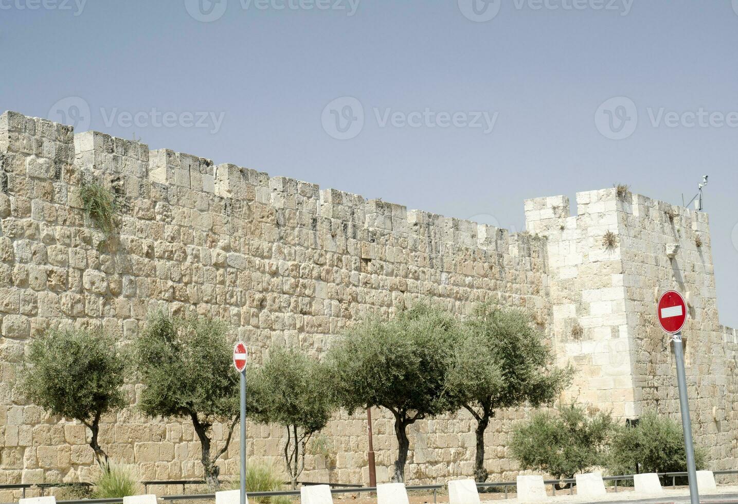 Old walls of Jerusalem photo