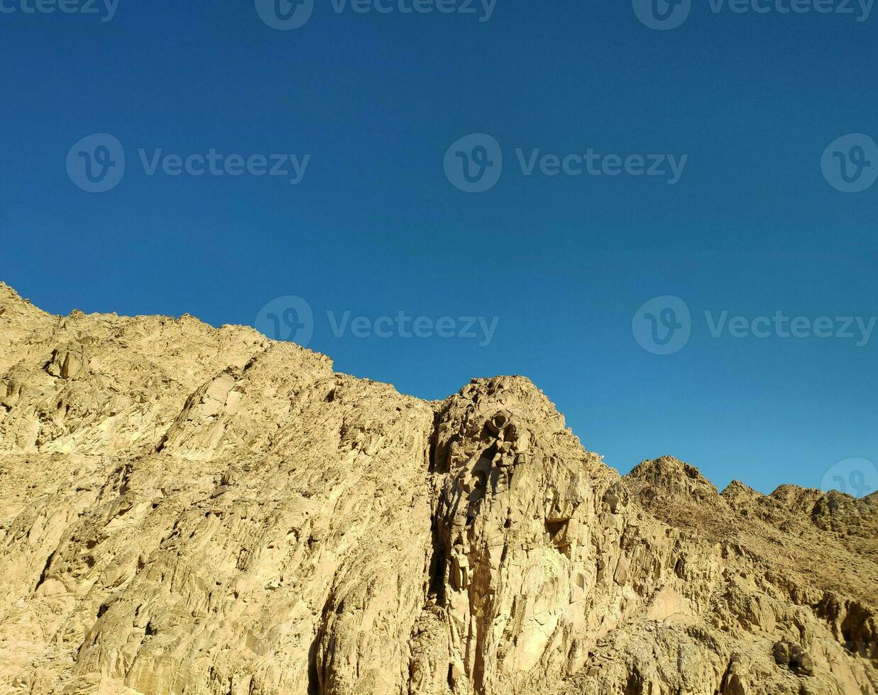 Rocks in the desert, Sinai mountains, hills photo