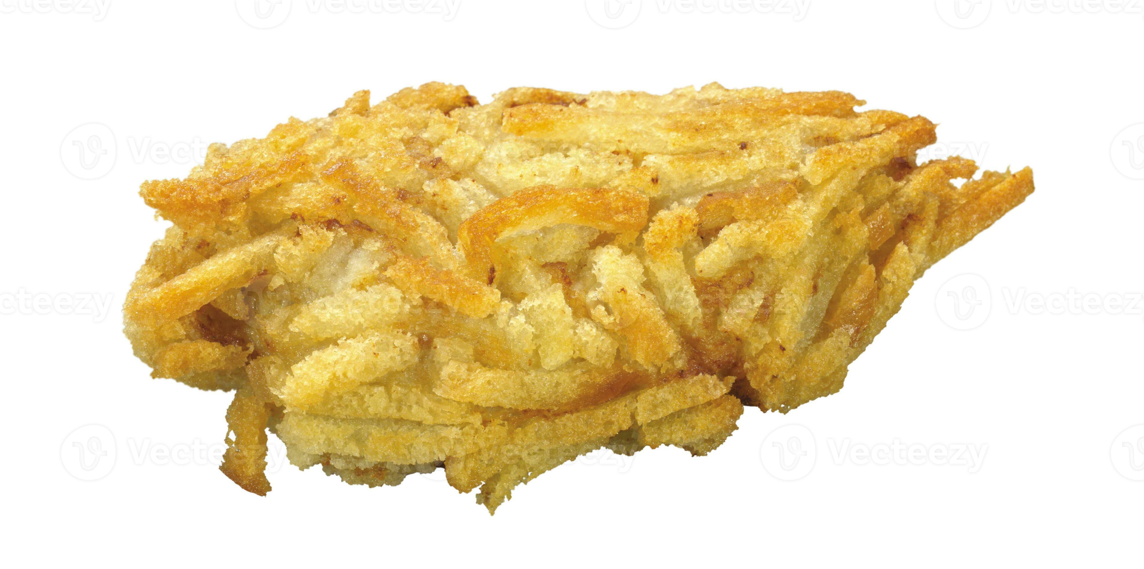 Fried chicken meat isolated over white background, food clipart