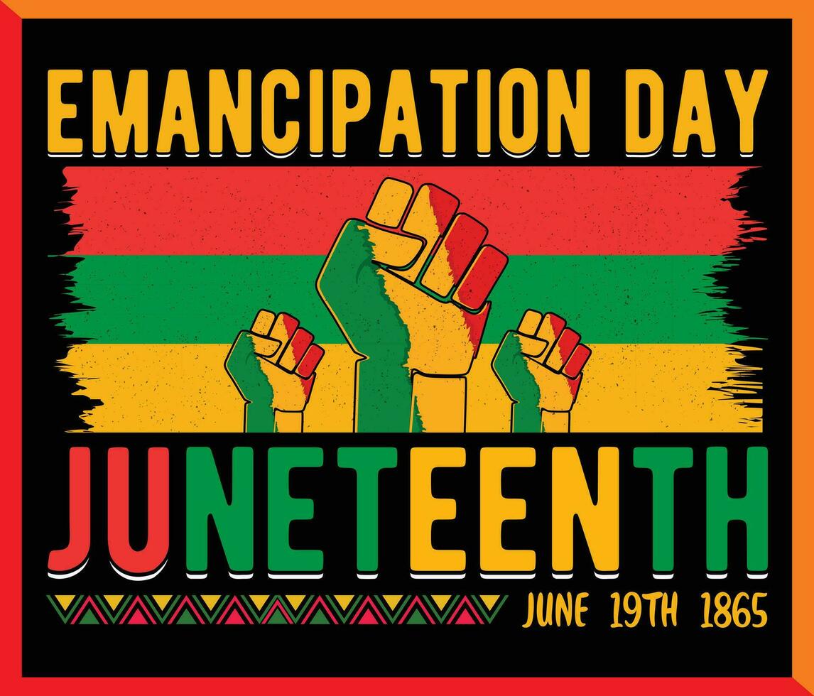 Juneteenth Emancipation Day, Juneteenth Independence Day, juneteenth freedom day vector