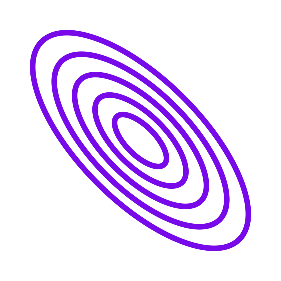 oval línea 50 geométrico brutalista forma conjunto contorno estilo png
