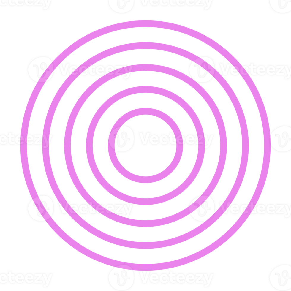 Circle Line 50 Geometric Brutalist Shape Set Outline Style png