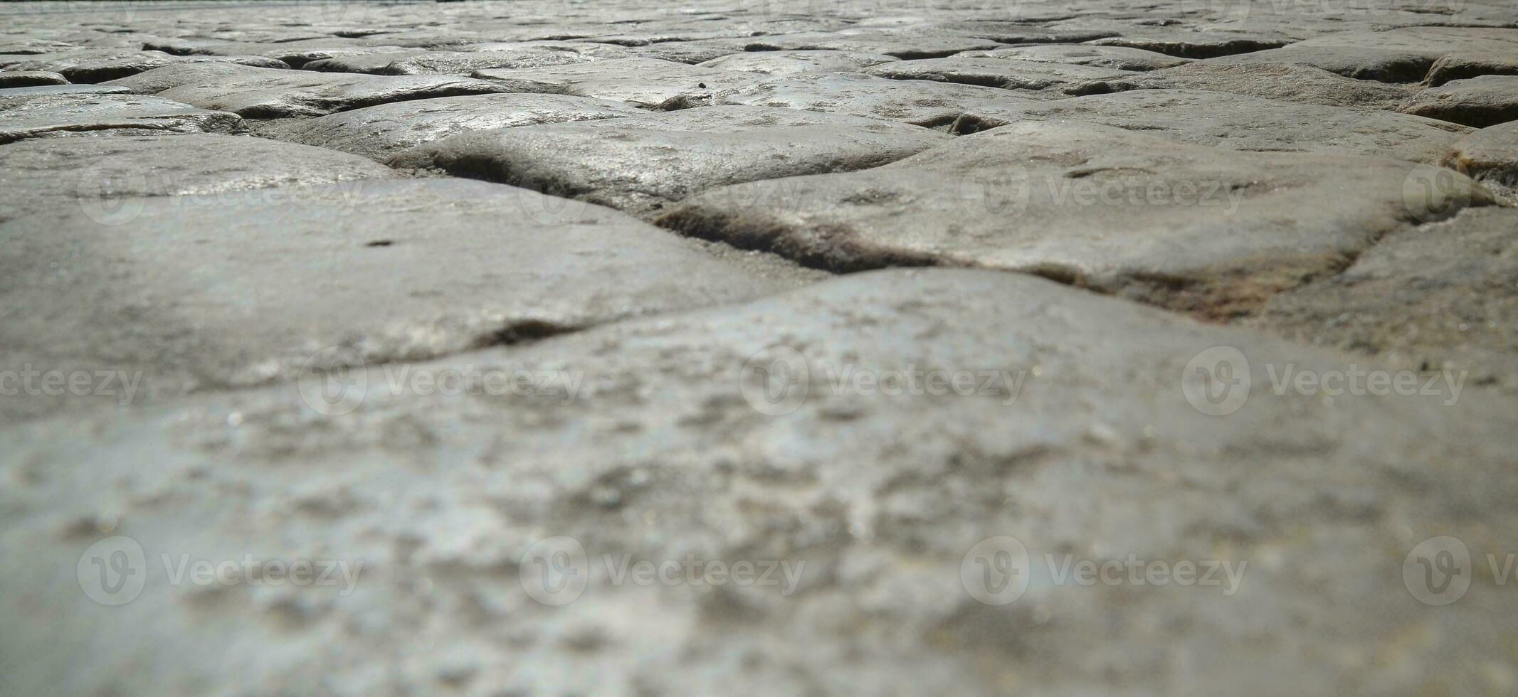 Old stones road pavement photo