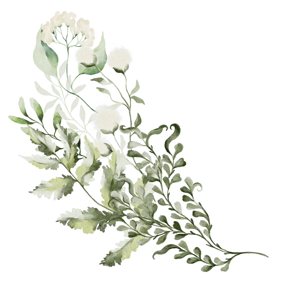 Watercolor greenery png 27394813 PNG