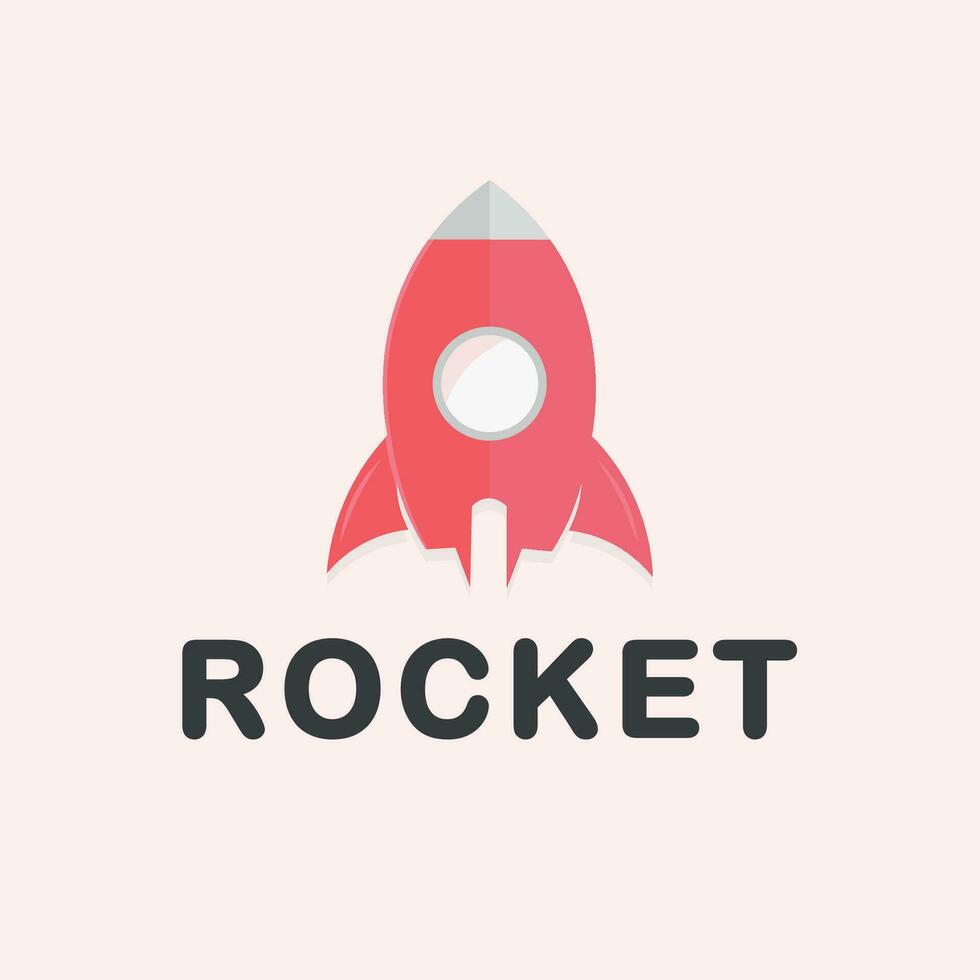 Vector table rocket logo design