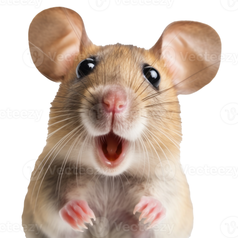 Surprised Mouse with Huge Eyes. png