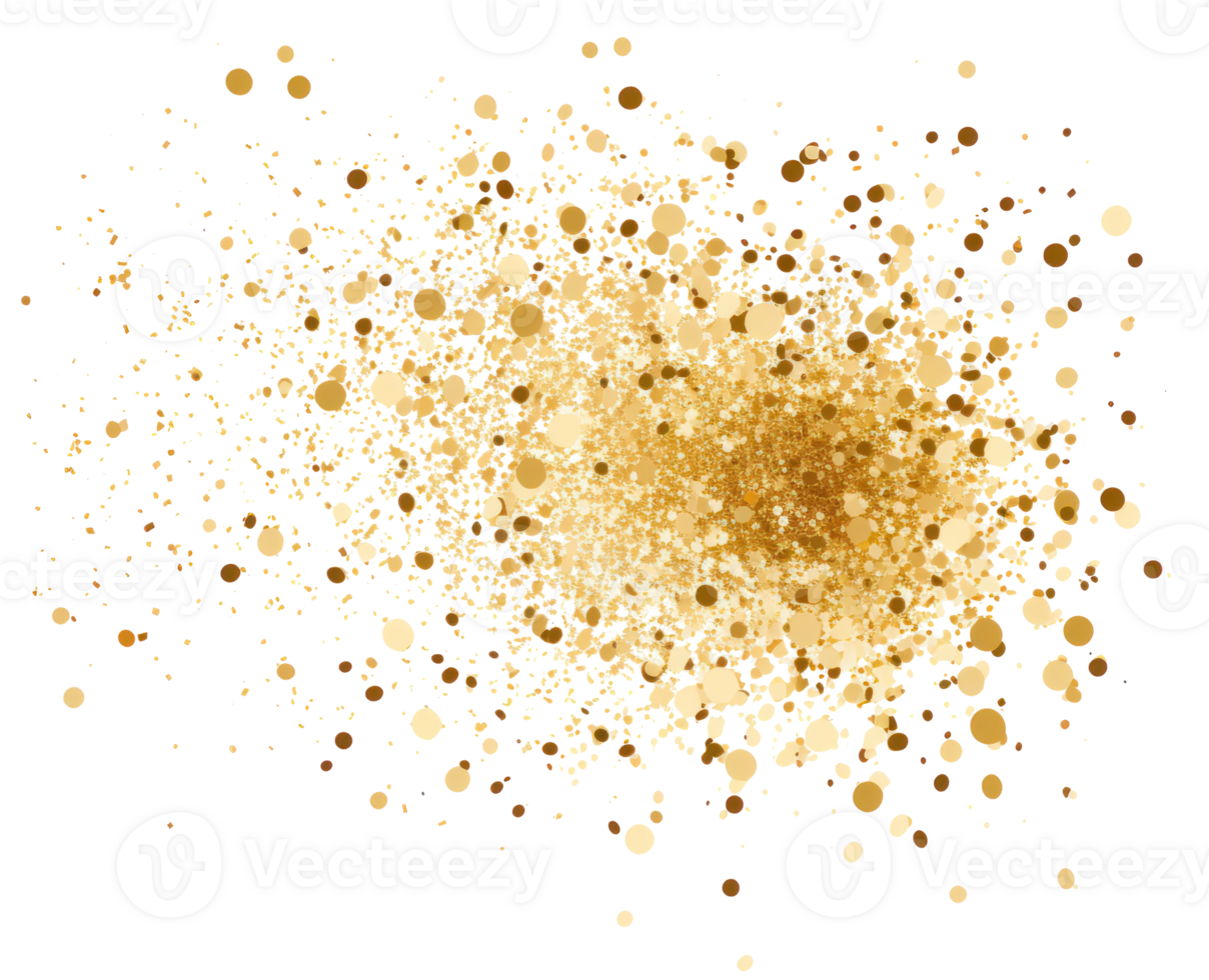 Gold glitter, confetti and powder. 27395135 PNG