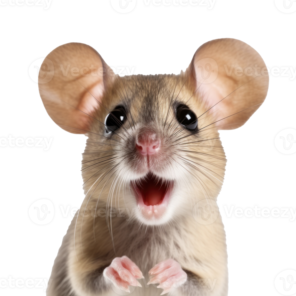 Surprised Mouse with Huge Eyes. png