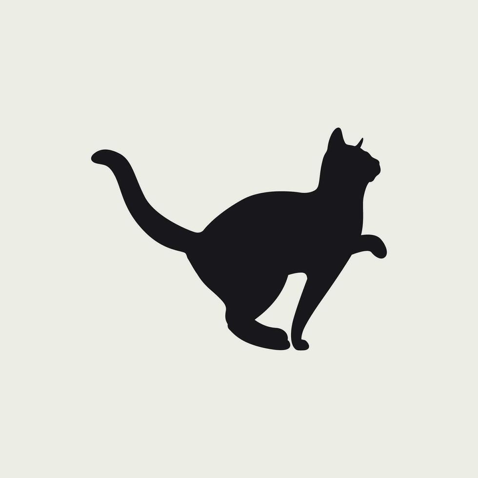 vector ilustración de negro gato