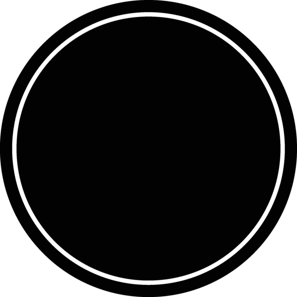 Decorative Border Circle Black Round Element vector