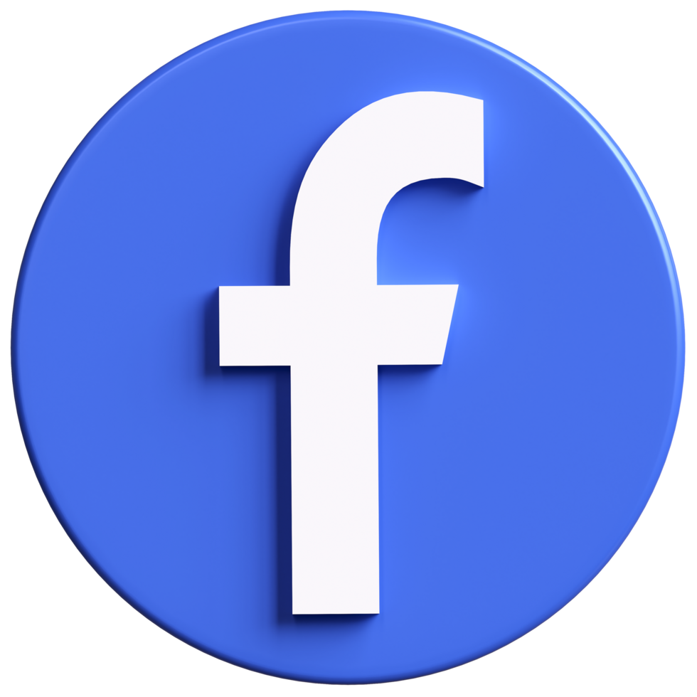 3D Facebook Logo Badge. Facebook is a popular and well known global social networking platform service. png
