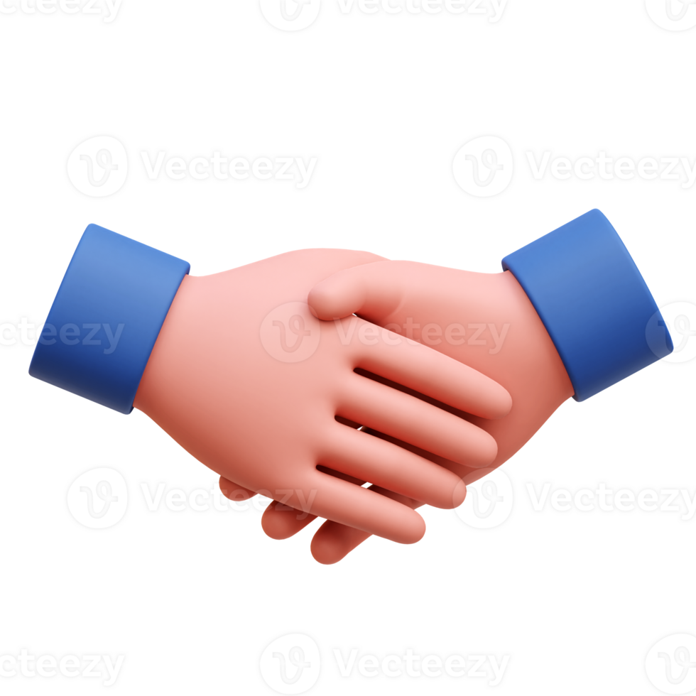 3d Handshake Gesture png