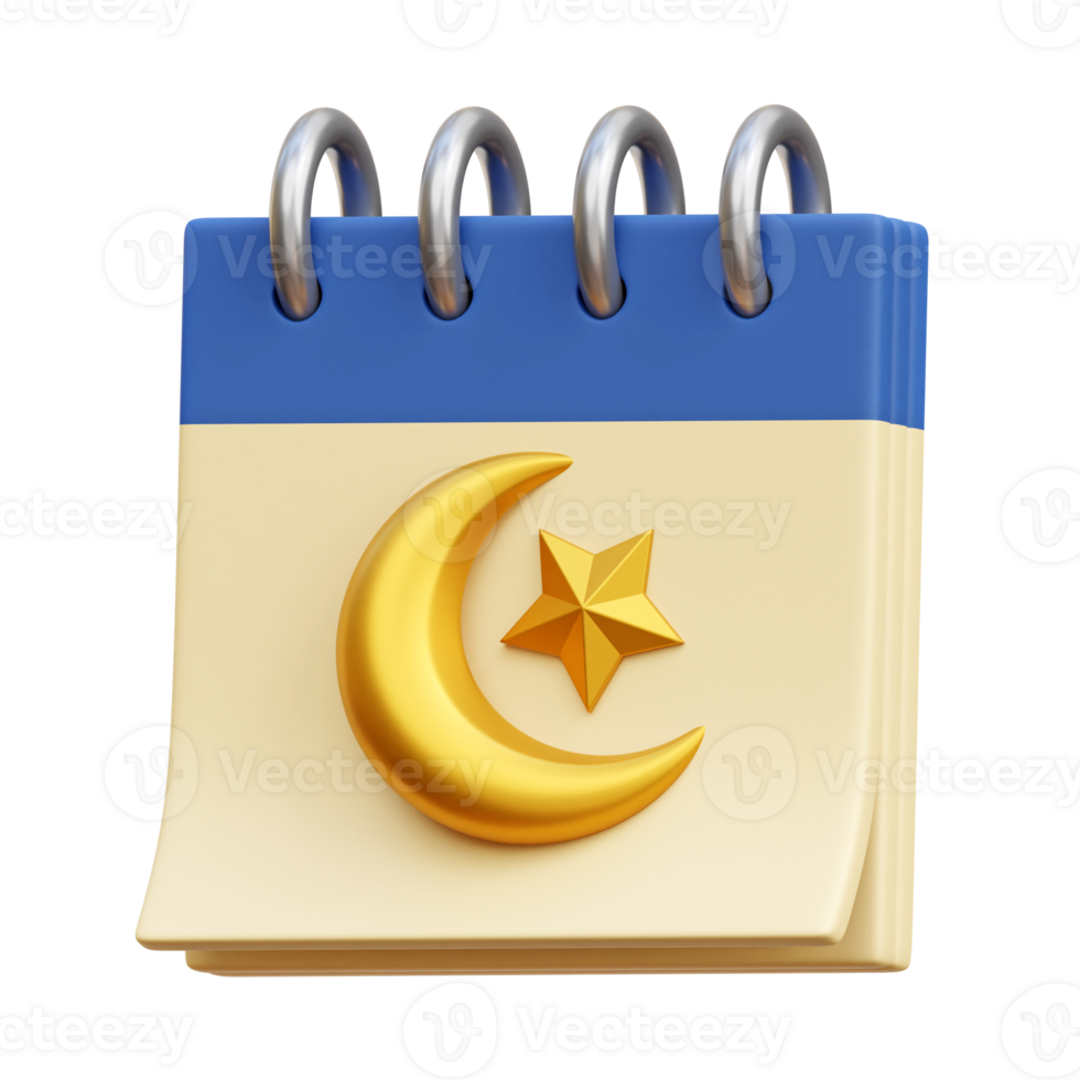 3d Ramadan Calendar png