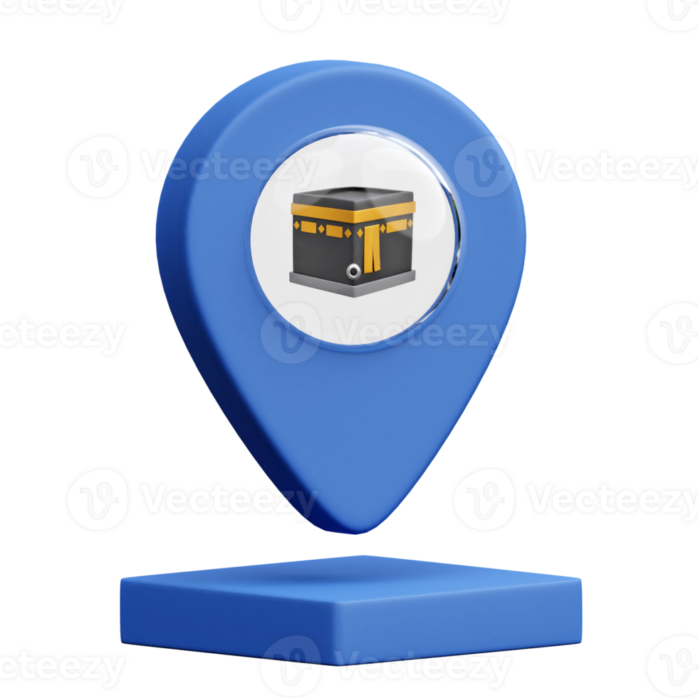 3d Kaaba Location png
