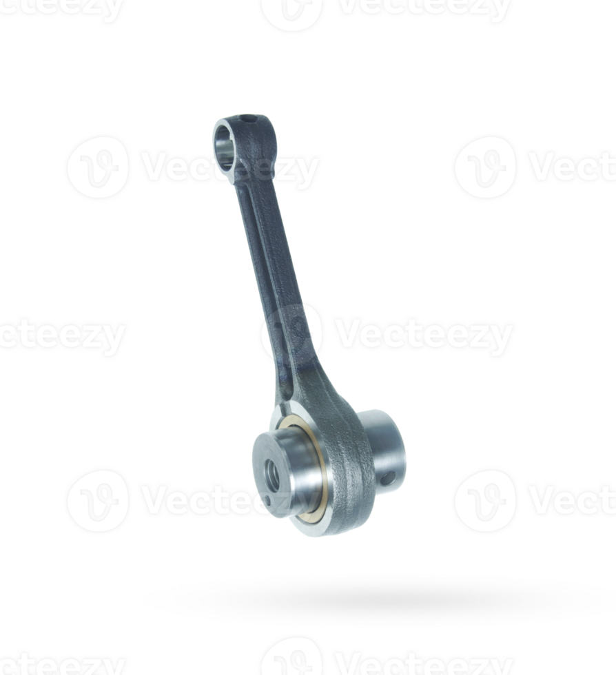 Connecting rods - engine spare parts isolated on transparent