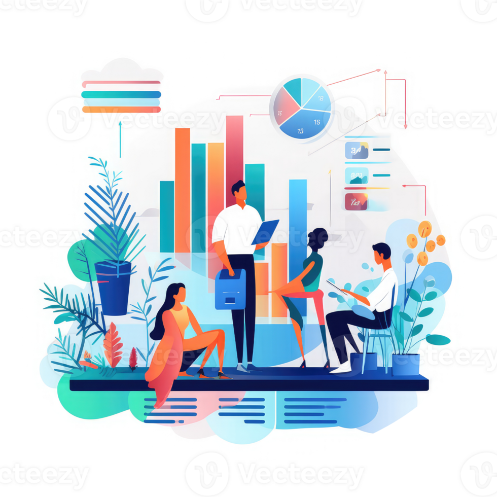 Financial managers work through erp systems . AI Generated png