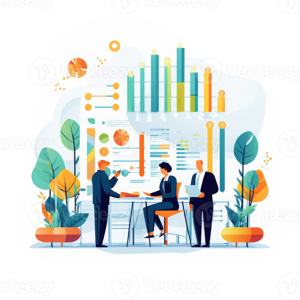 Financial managers work through erp systems . AI Generated png