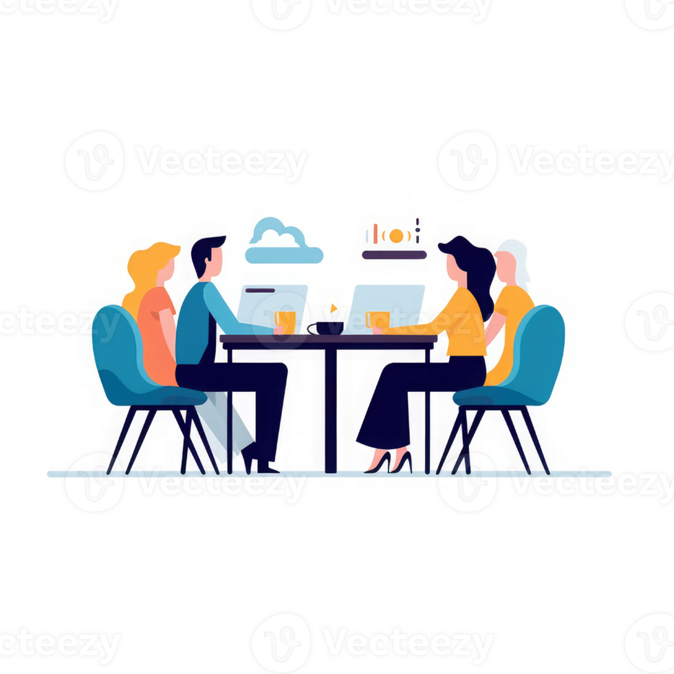 business meeting of people . AI Generated png