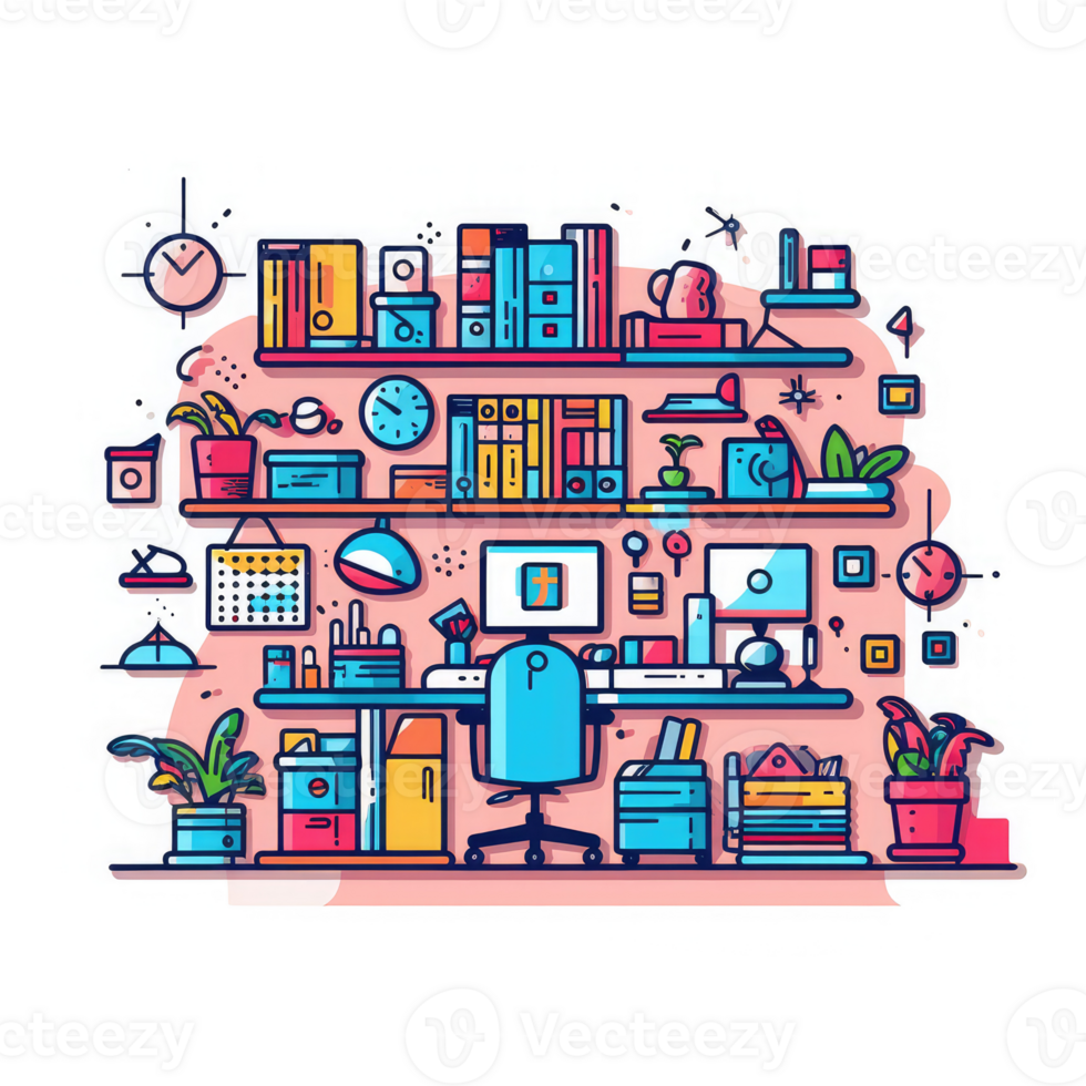 Organization management and work system . AI Generated png