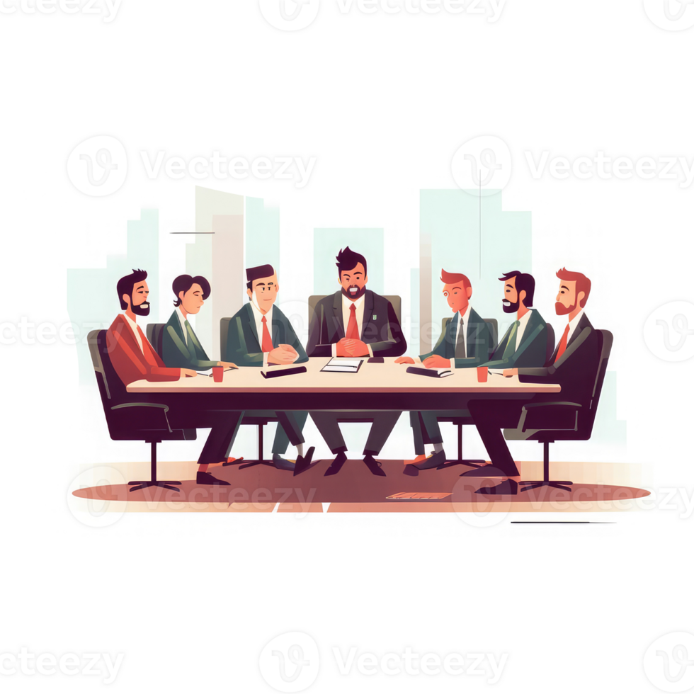 manager incontro . ai generato png