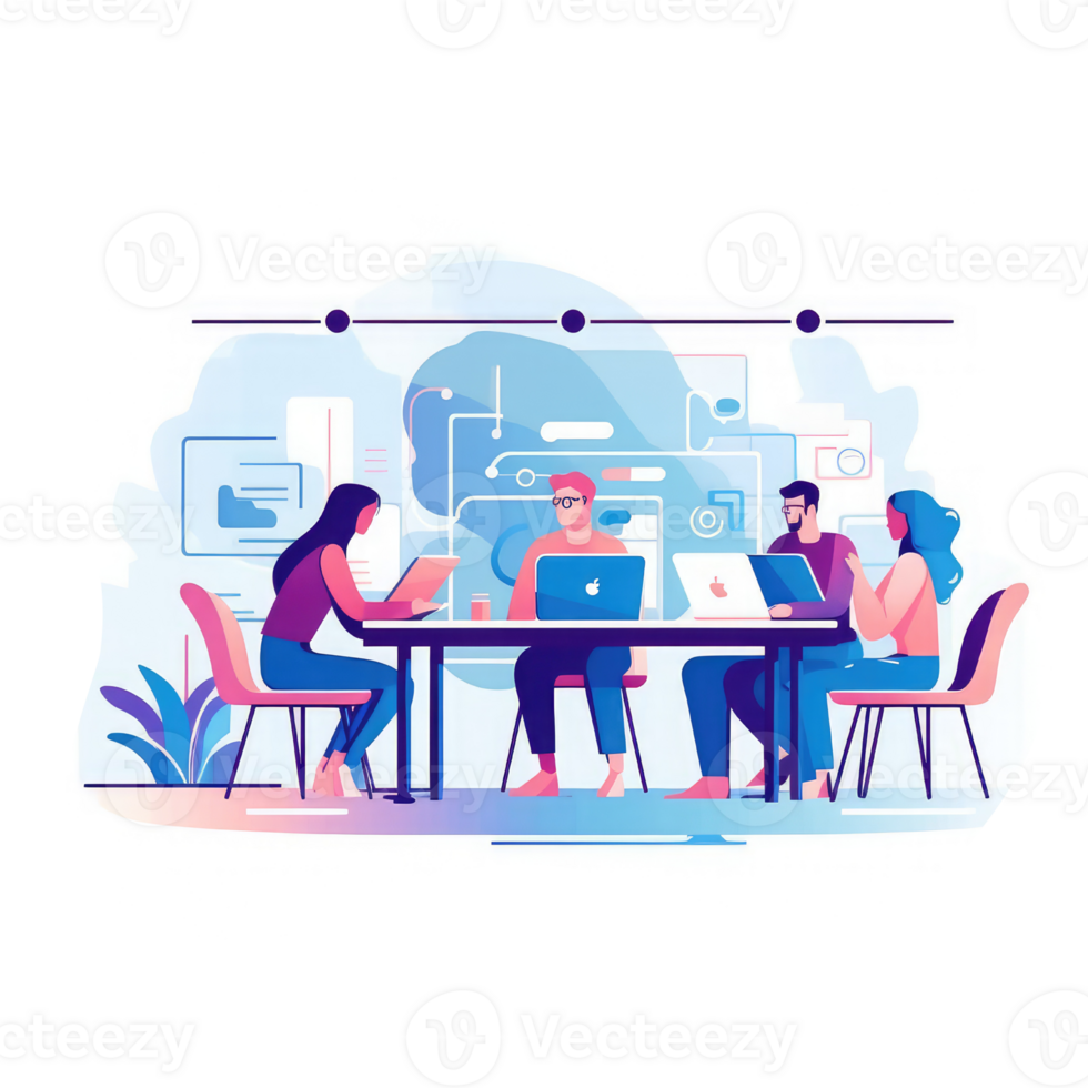 business meeting futuristic style modern creative . AI Generated png