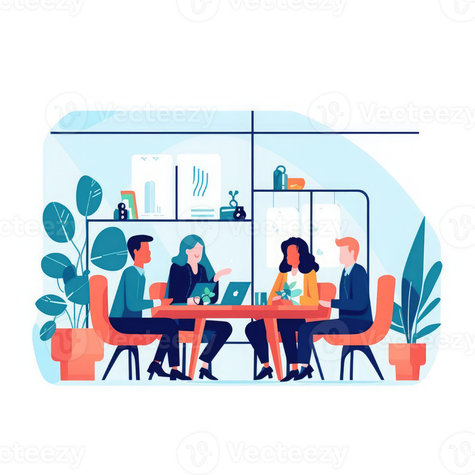 business meeting futuristic style modern creative . AI Generated png