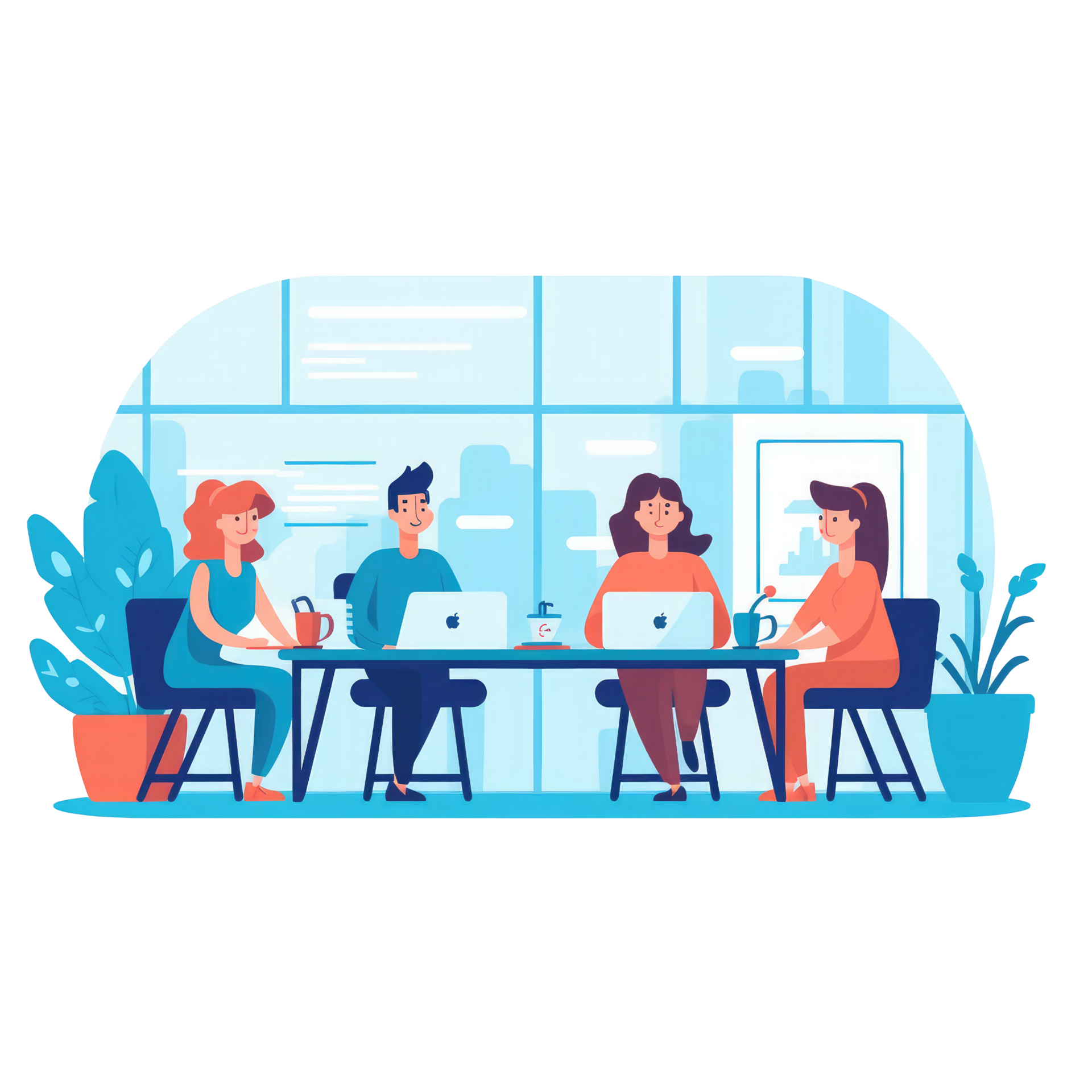 team meeting . AI Generated 27396149 PNG