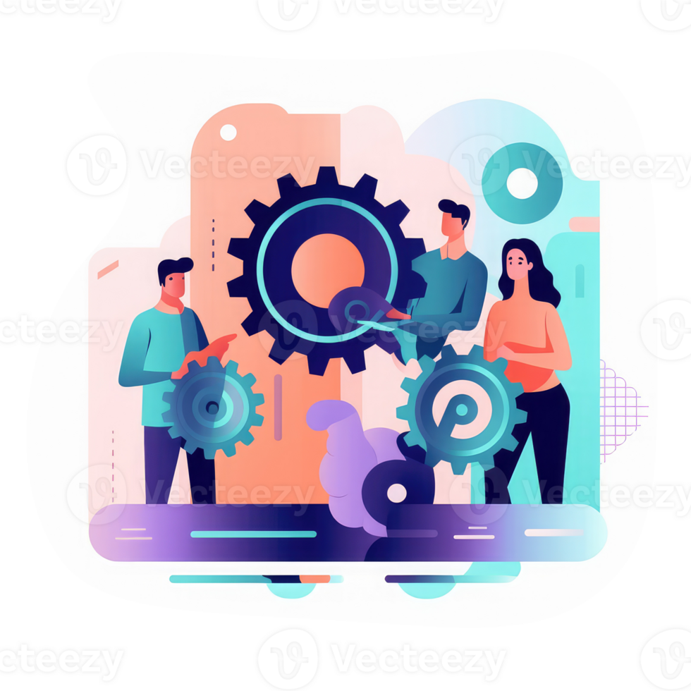 software development team . AI Generated png